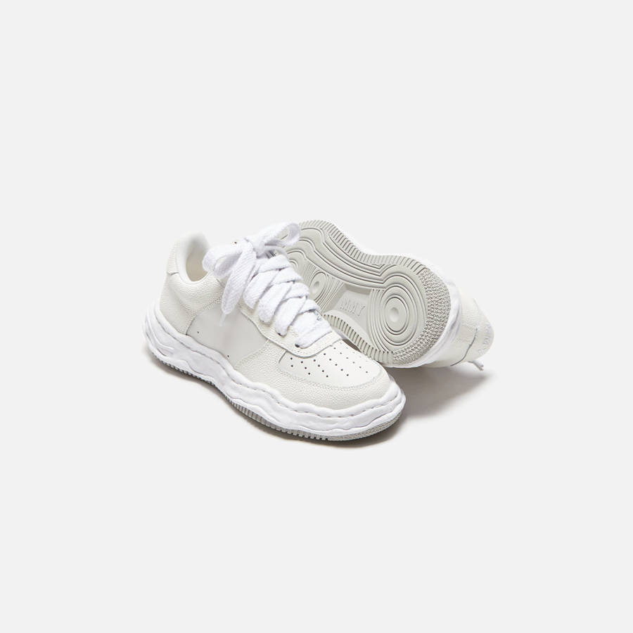 White Men Kith Mihara Yasuhiro Wayne Low OG Sole Bascket Leather Sneakers | 9726-ICGLS