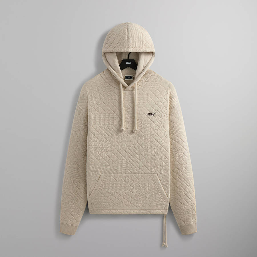 White Men Kith Mixed Stitch Interlock Williams III Hoodie | 8041-AGVEF