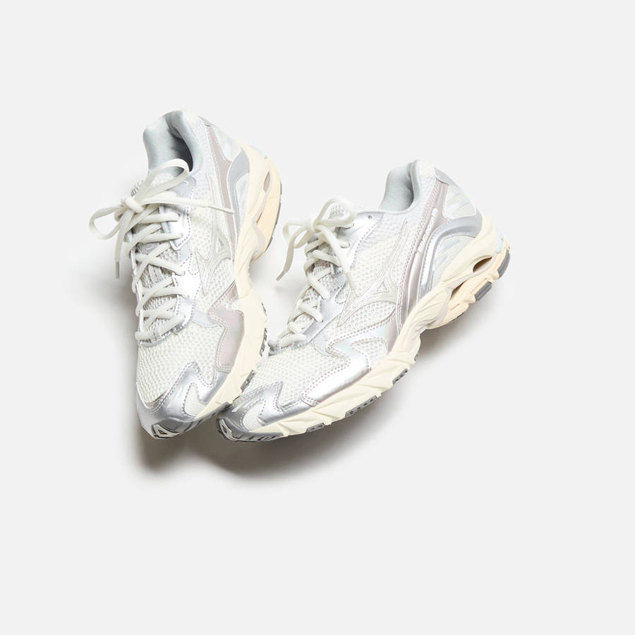 White Men Kith Mizuno Wave Rider 10 Sneakers | 9764-LJMZS