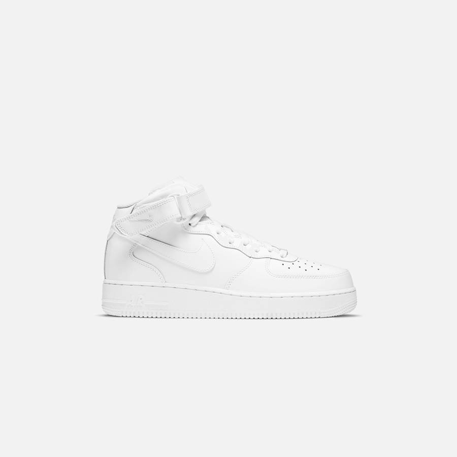 White Men Kith Nike Air Force 1 Mid `07 Sneakers | 7402-QAZER