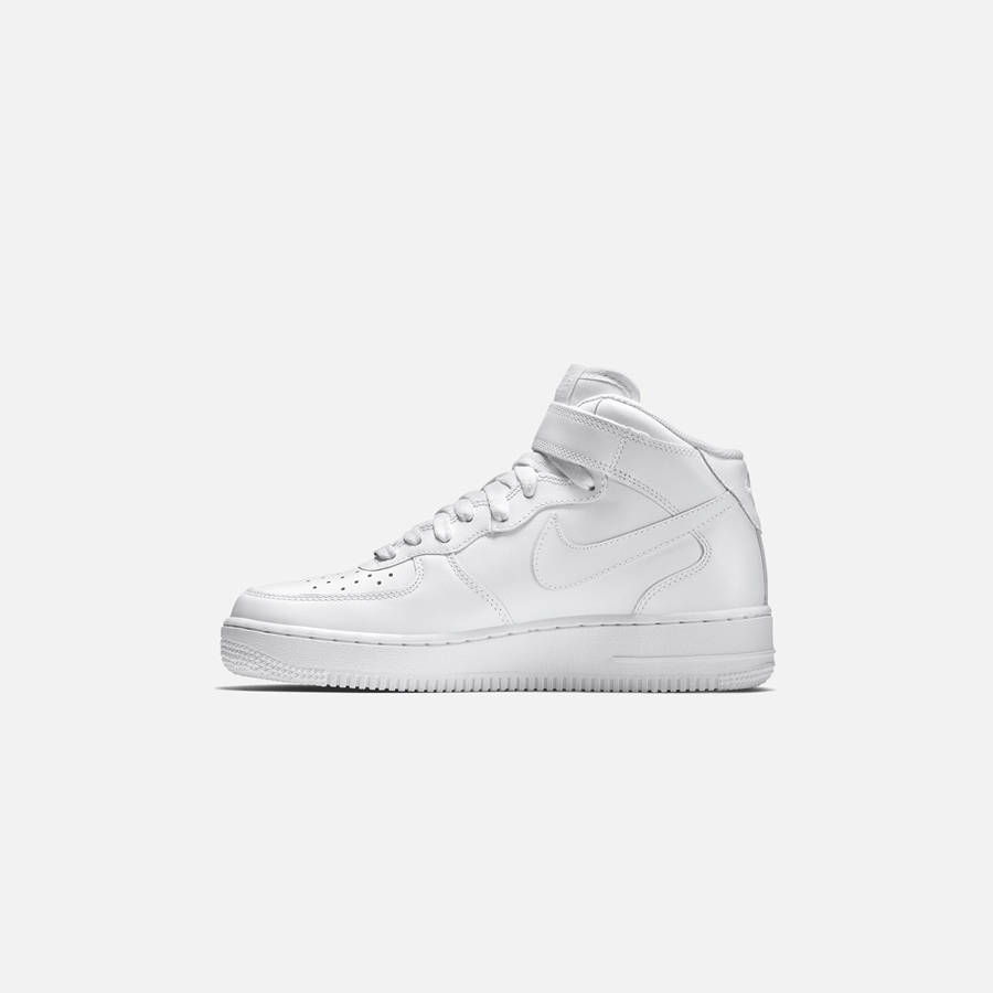 White Men Kith Nike Air Force 1 Mid `07 Sneakers | 7402-QAZER