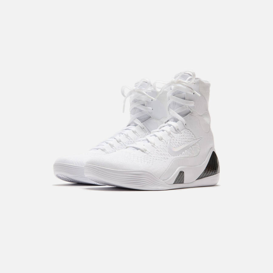 White Men Kith Nike Kobe 9 Elite High Protro Sneakers | 1247-RHXBK