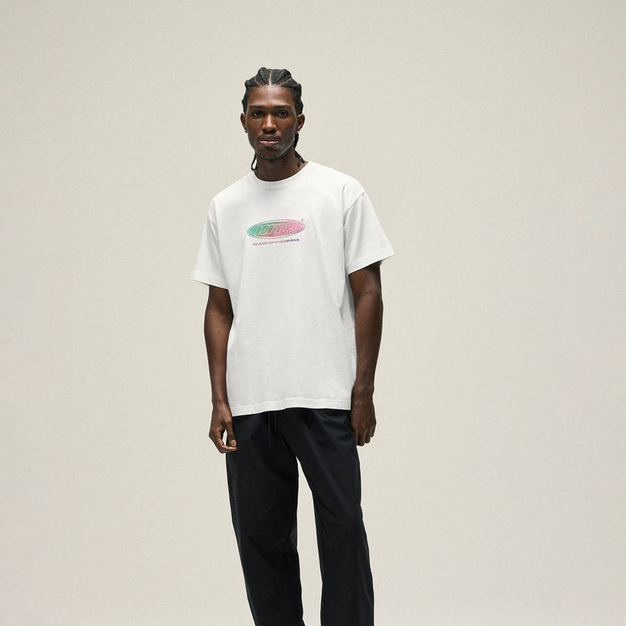 White Men Kith Ombre Circuit T-Shirt | 7183-TJYVE