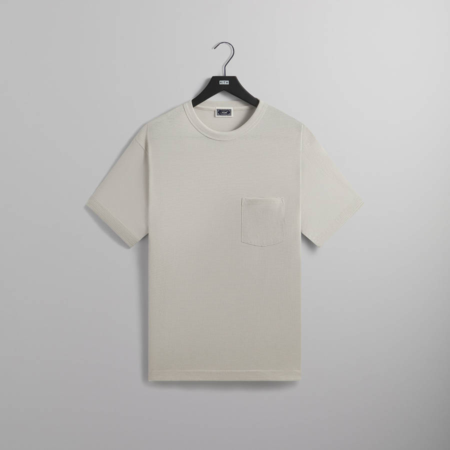 White Men Kith Pointelle Mesh Leonard Pocket Shirts | 5631-EWTZD