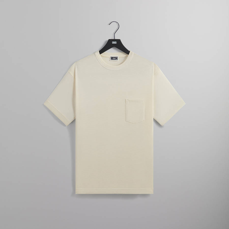 White Men Kith Pointelle Mesh Leonard Pocket Shirts | 7269-AEMTP