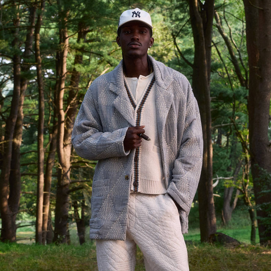 White Men Kith Quilt Stitch Alfie Jackets | 5849-ZWQRG