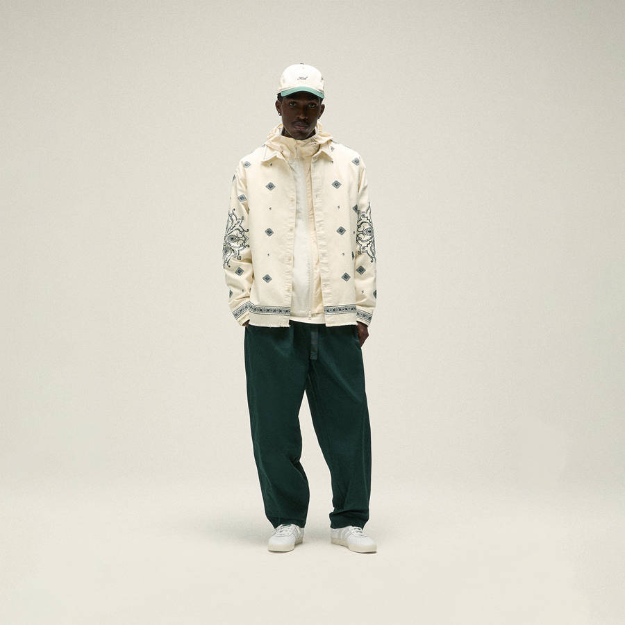 White Men Kith Raw Hem Denim Apollo Shirts | 3980-KCRZQ
