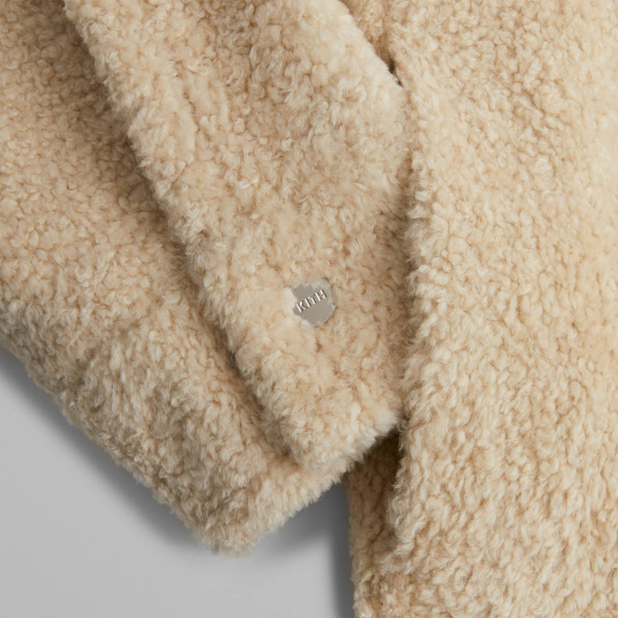 White Men Kith Shearling Apollo Shirts | 0925-VHPUC