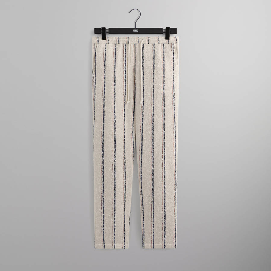 White Men Kith Striped Boucle Barrow Pants | 5762-CJDAV
