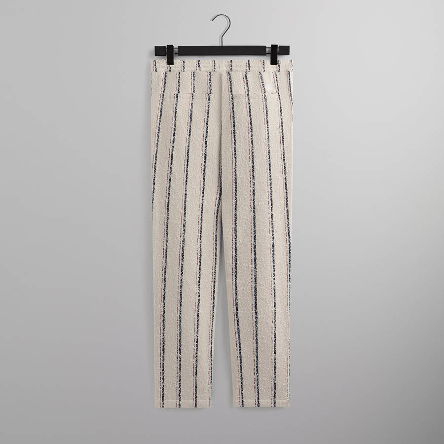 White Men Kith Striped Boucle Barrow Pants | 5762-CJDAV