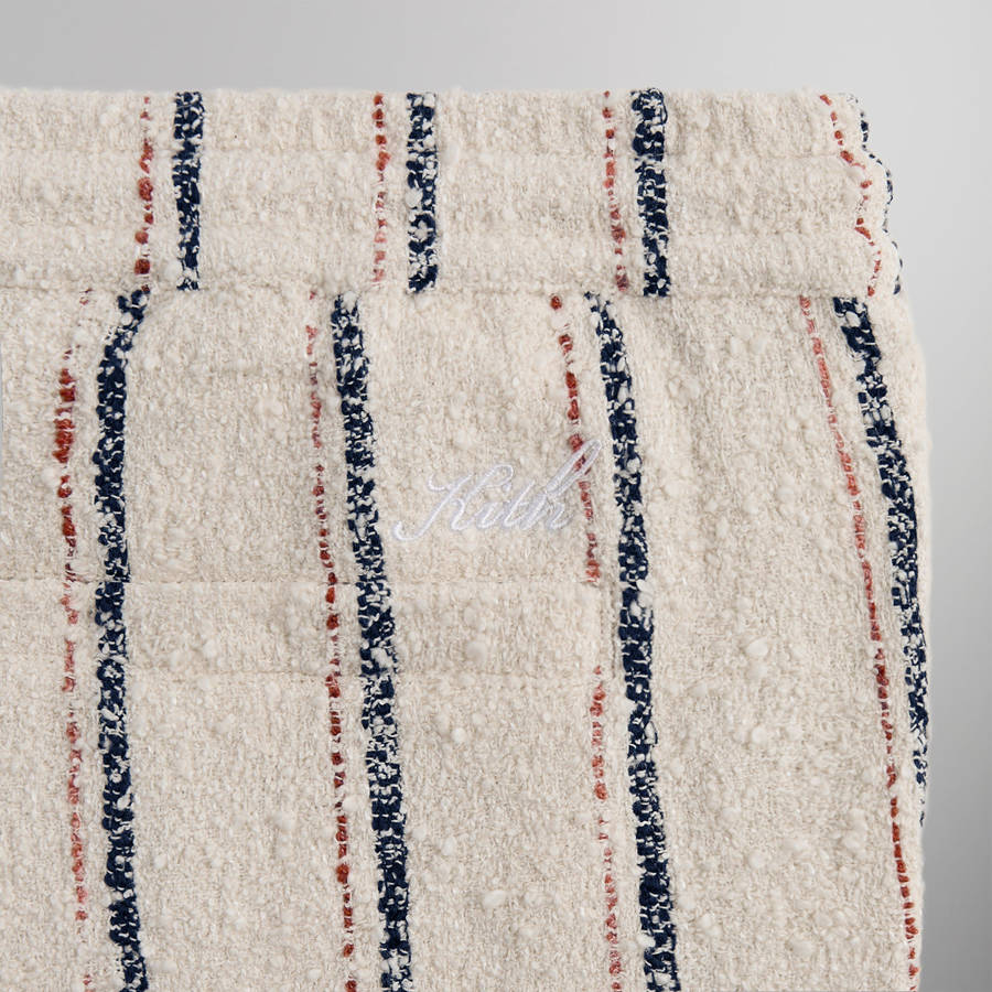 White Men Kith Striped Boucle Barrow Pants | 5762-CJDAV