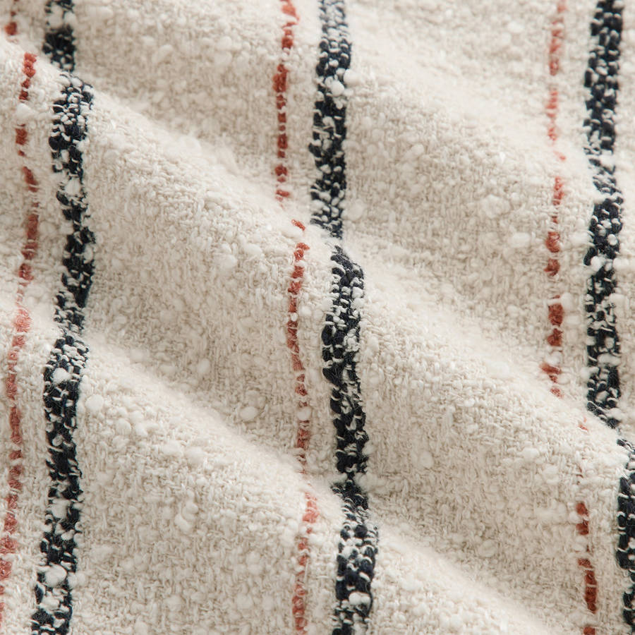 White Men Kith Striped Boucle Coaches Shirts | 1946-VXKIW