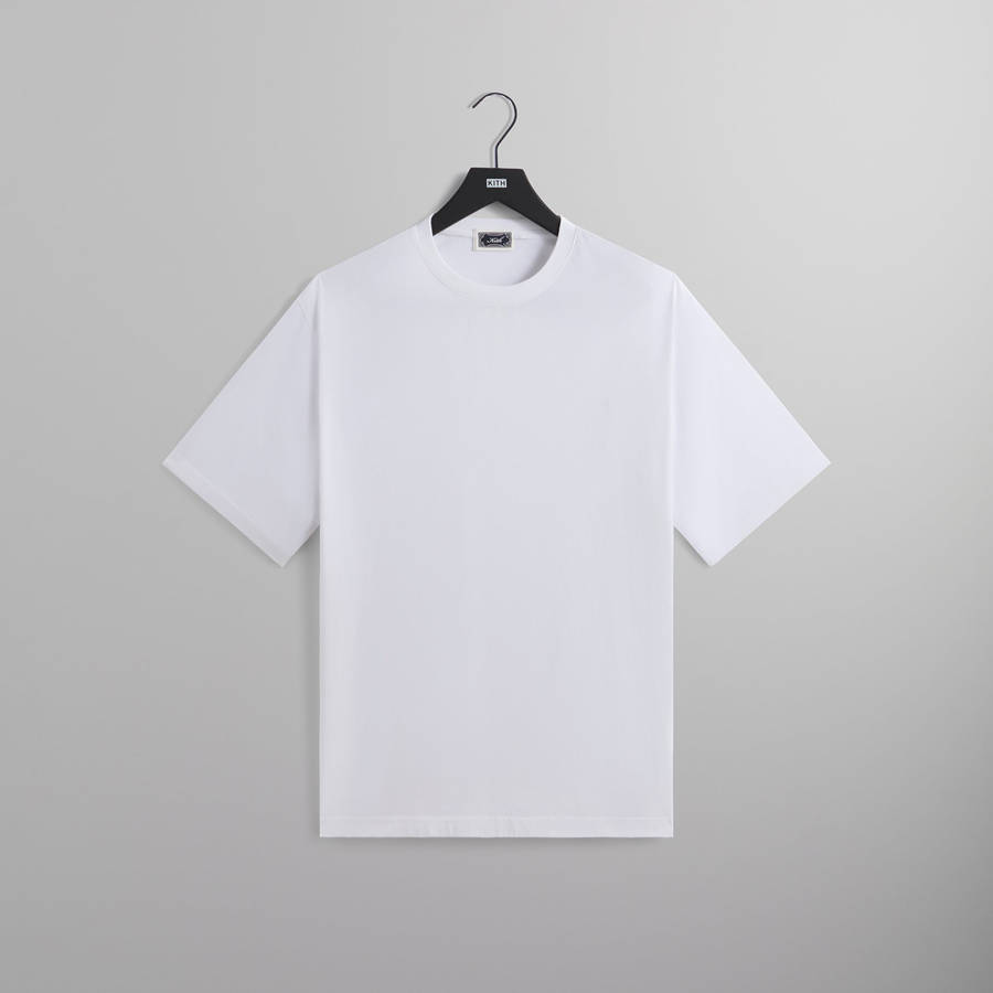 White Men Kith Sueded Jersey Bishop T-Shirt | 9813-ACJPZ