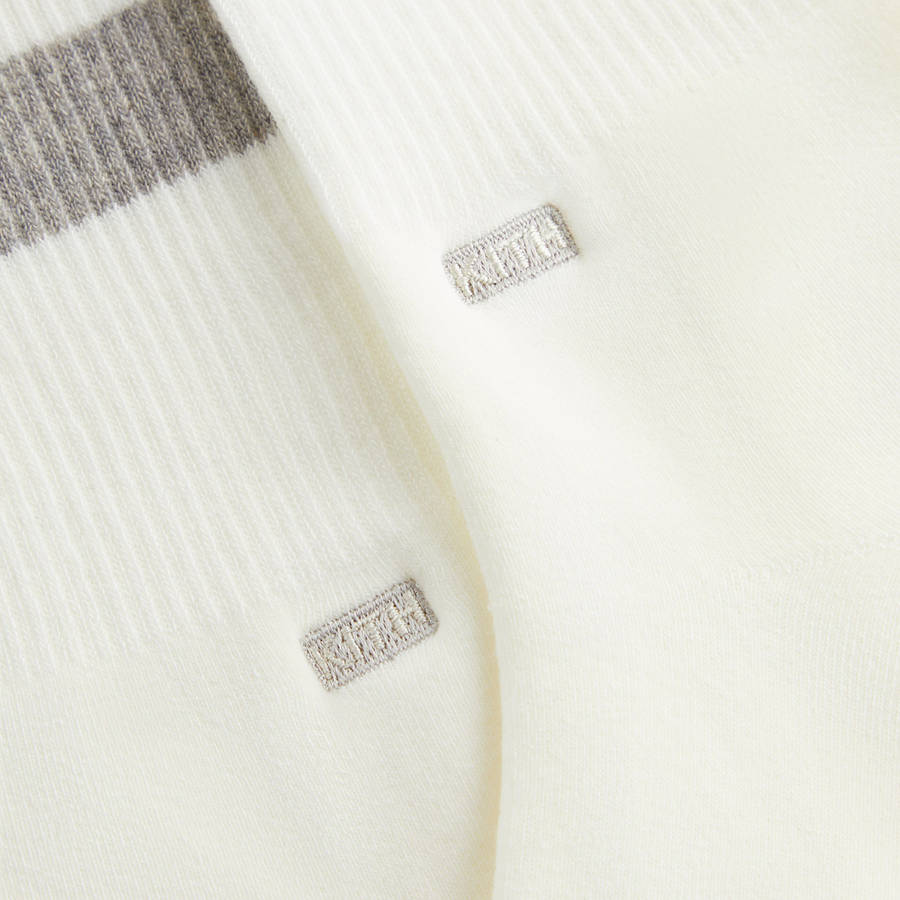 White Men Kith Three Pack Mixed Cotton Socks | 7864-CLBPM