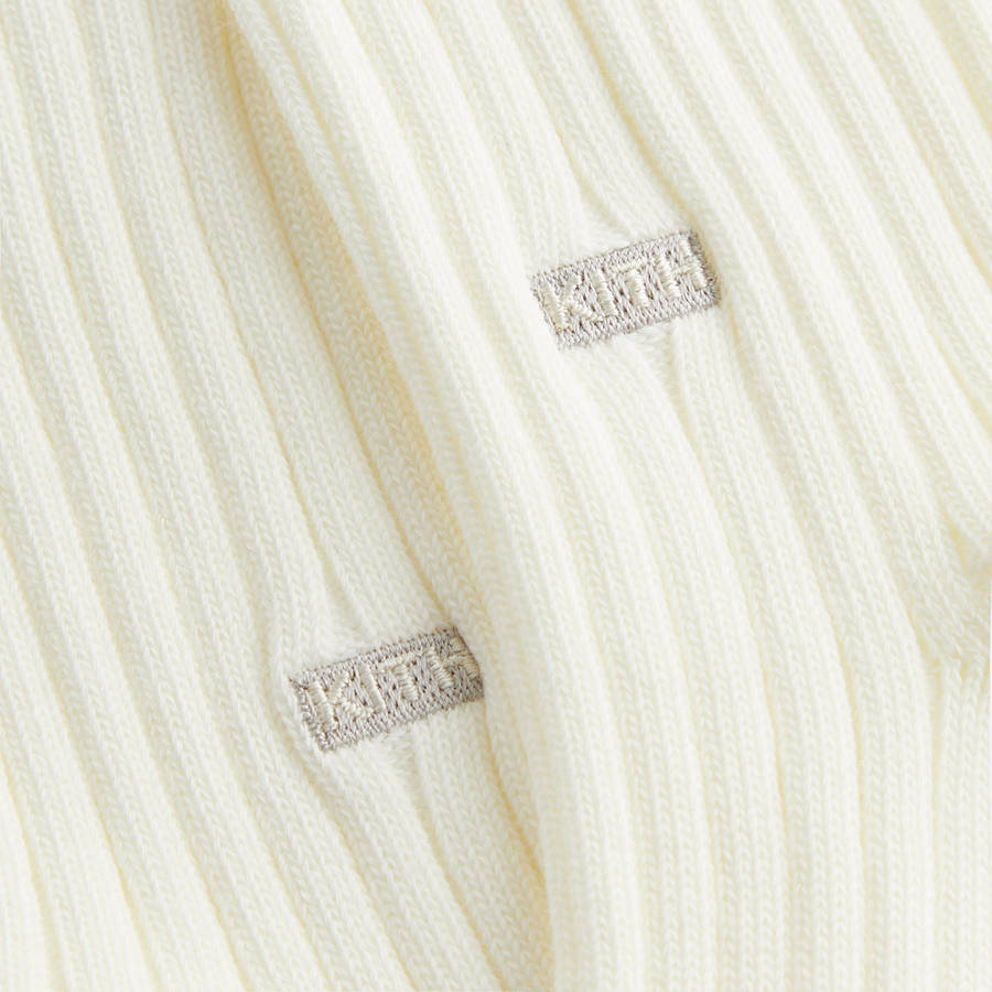 White Men Kith Three Pack Mixed Cotton Socks | 7864-CLBPM