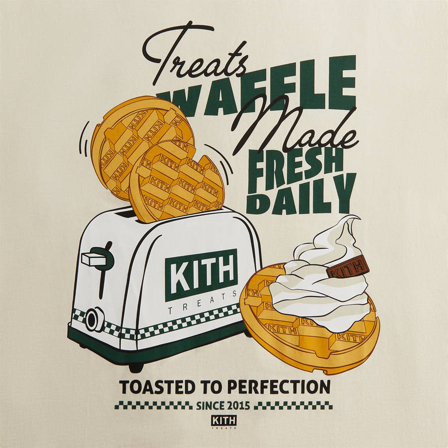 White Men Kith Treats Waffle Toaster Vintage Shirts | 3758-KWZVT