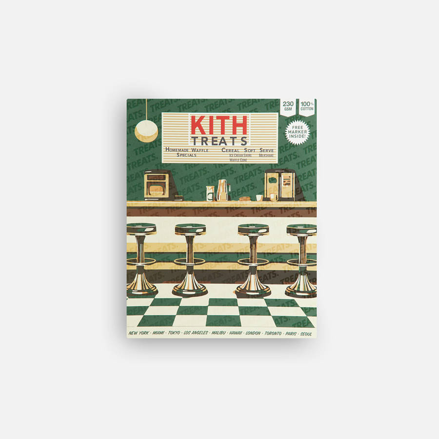 White Men Kith Treats Waffle Toaster Vintage Shirts | 3758-KWZVT