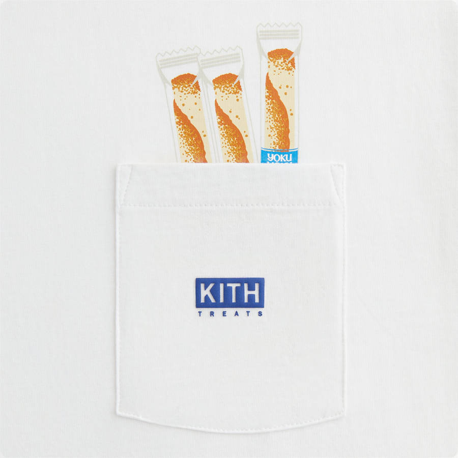 White Men Kith Treats for YOKU MOKU Pocket T-Shirt | 4106-GMQUX