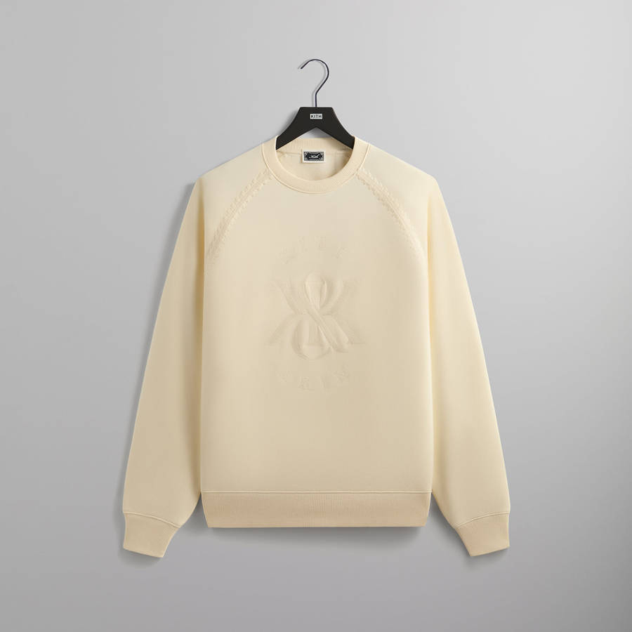 White Men Kith Vale Raglan Crewneck Sweatshirts | 0234-JPHML