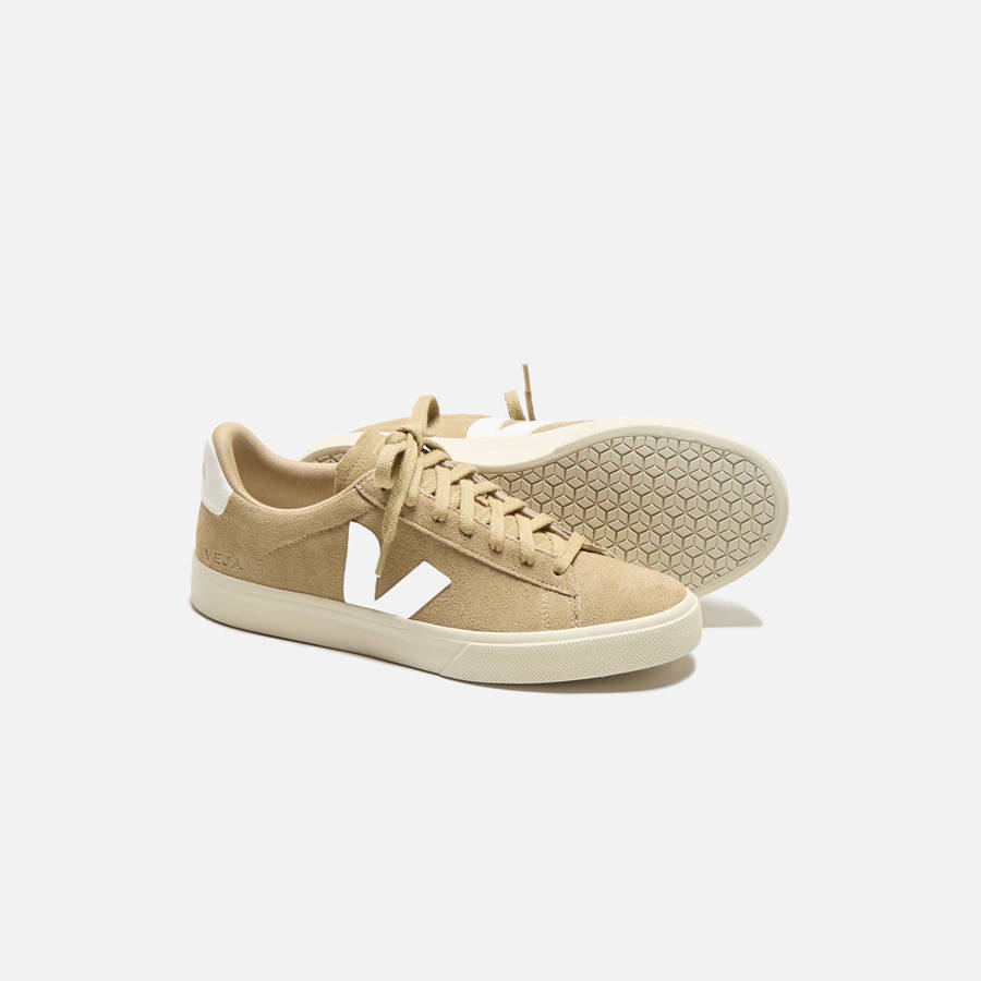 White Men Kith Veja Campo Sneakers | 5214-MPNGO