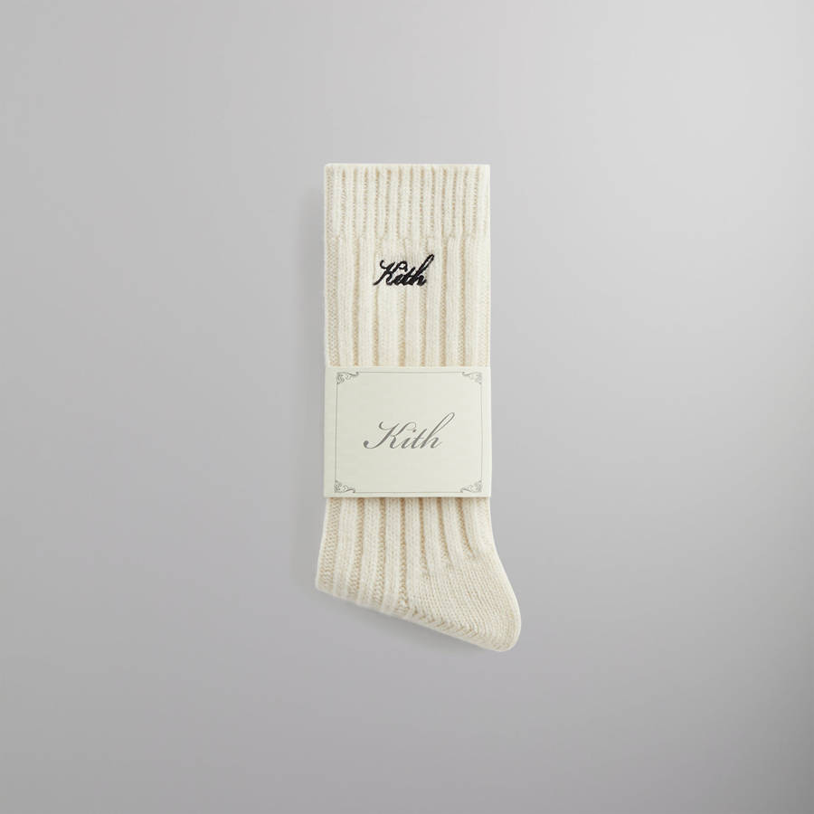 White Men Kith Wool Socks | 0793-ZWCRL