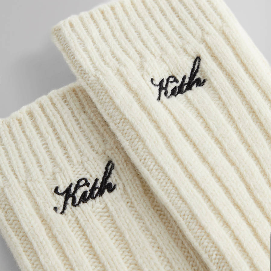 White Men Kith Wool Socks | 0793-ZWCRL