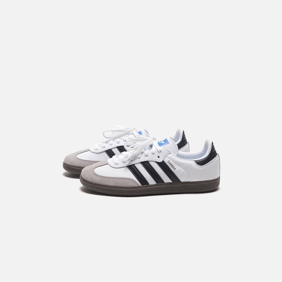White Men Kith adidas Samba OG Sneakers | 2196-FEPYT