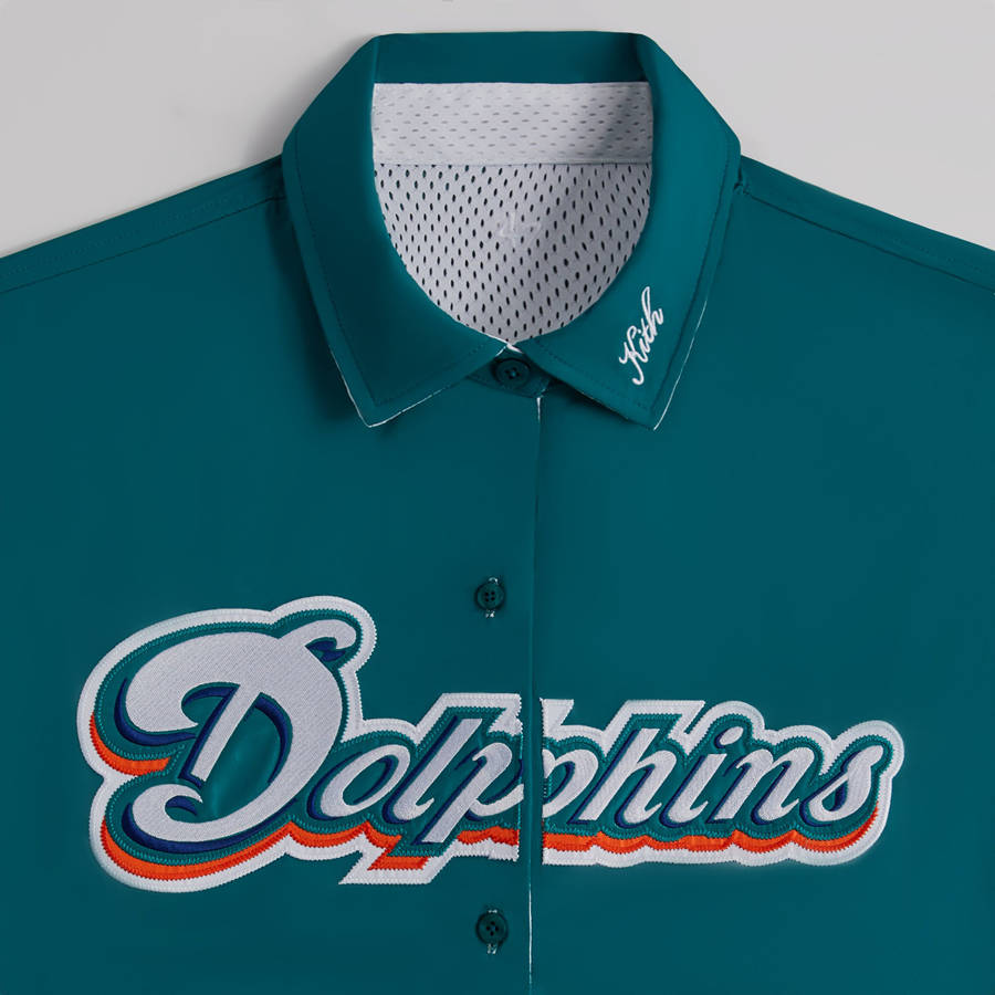 White Men Kith and '47 for the NFL: Dolphins Reversible Ginza Shirts | 0219-OQJVK