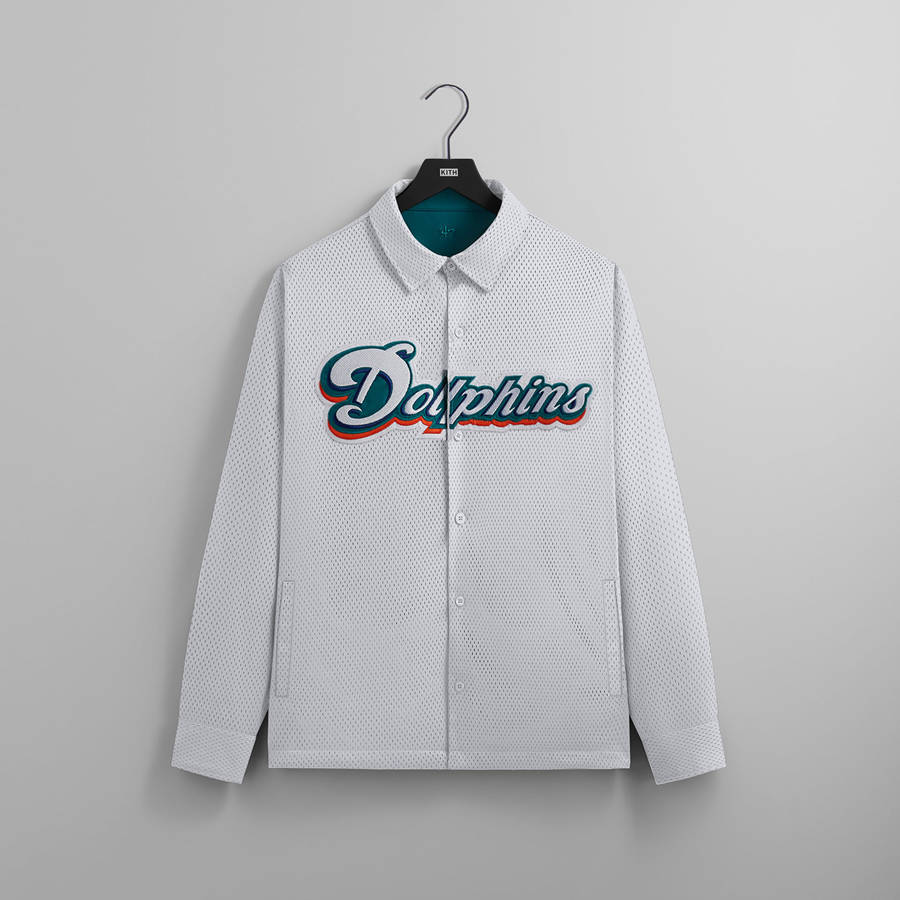 White Men Kith and '47 for the NFL: Dolphins Reversible Ginza Shirts | 0219-OQJVK