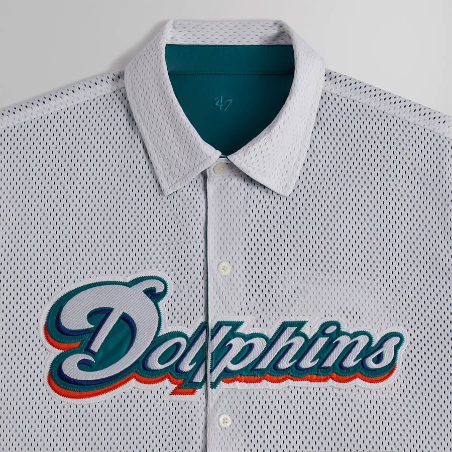 White Men Kith and '47 for the NFL: Dolphins Reversible Ginza Shirts | 0219-OQJVK