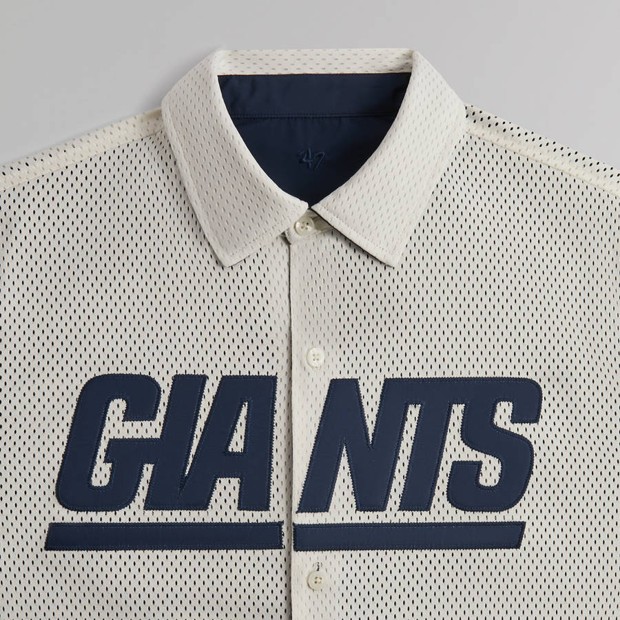 White Men Kith and '47 for the NFL: Giants Reversible Ginza Shirts | 7624-DMPVN
