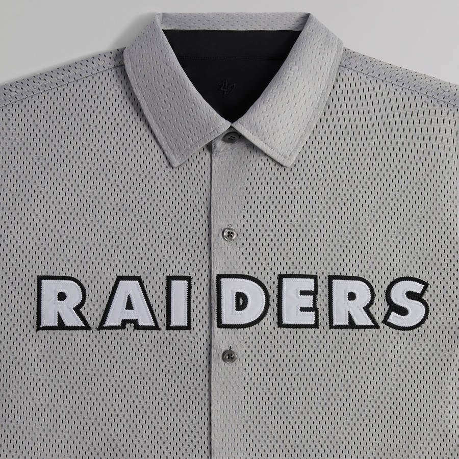 White Men Kith and '47 for the NFL: Raiders Reversible Ginza Shirts | 4096-XVMUP
