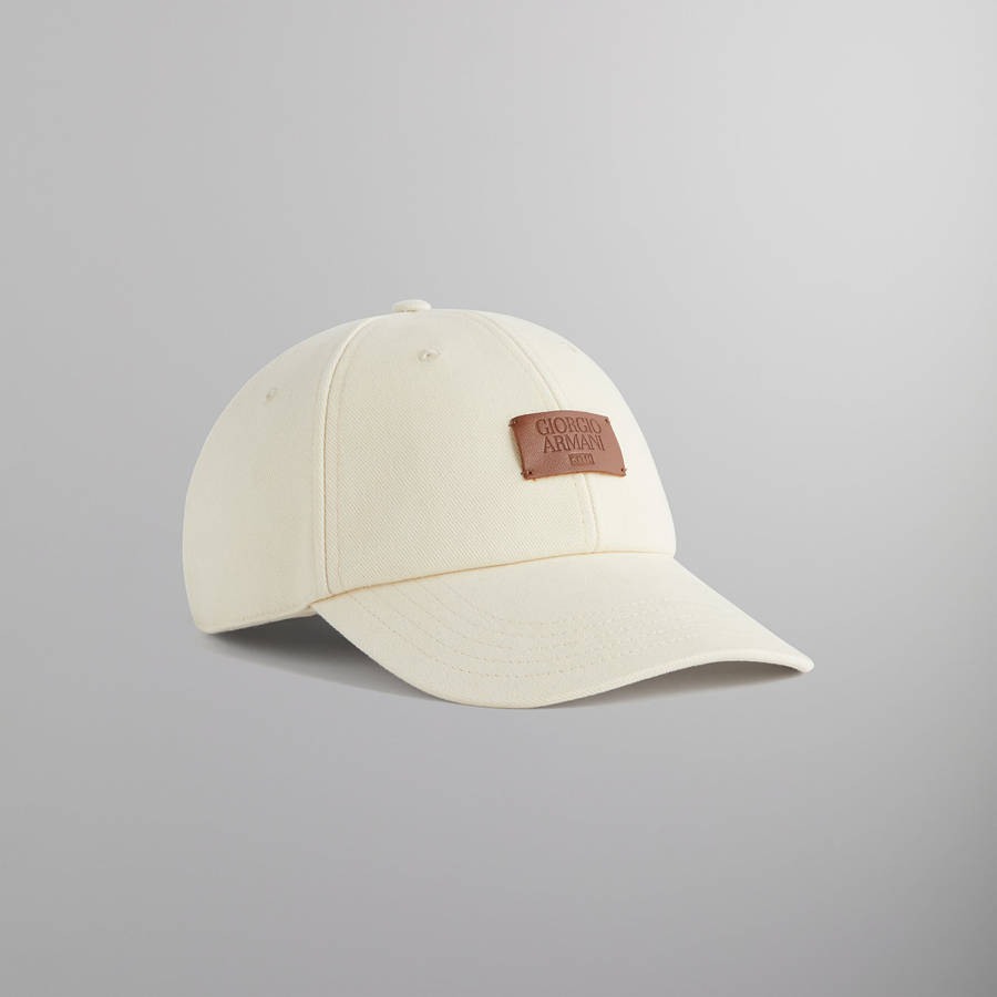 White Men Kith and Giorgio Armani Canvas Baseball Cap | 4168-CMYOJ