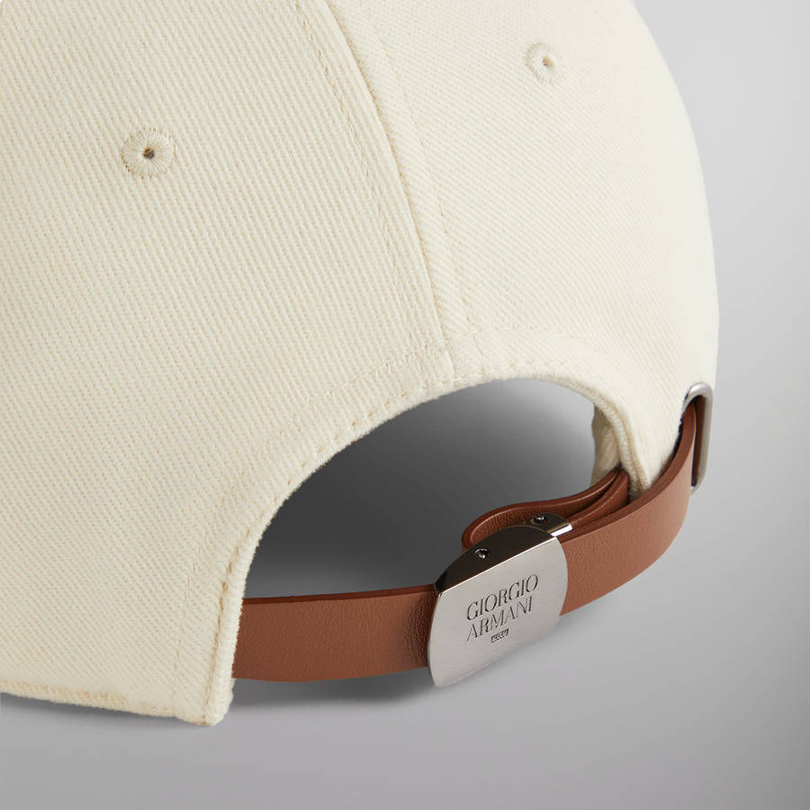 White Men Kith and Giorgio Armani Canvas Baseball Cap | 4168-CMYOJ