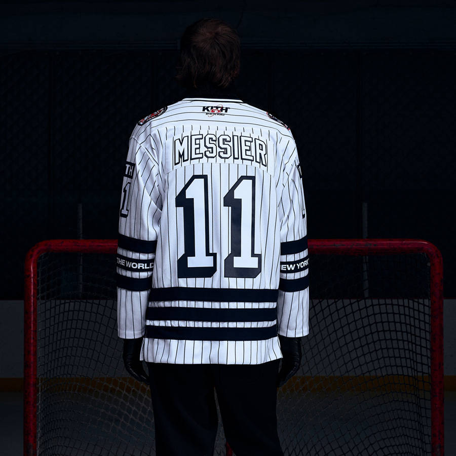 White Men Kith and Mitchell and Ness for the New York Rangers Mark Messier Jersey Shirts | 4206-YPGAJ