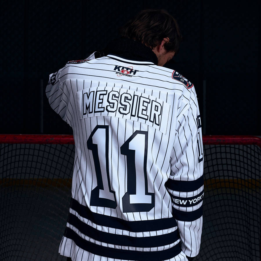 White Men Kith and Mitchell and Ness for the New York Rangers Mark Messier Jersey Shirts | 4206-YPGAJ