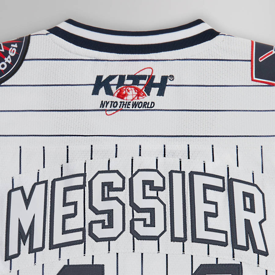 White Men Kith and Mitchell and Ness for the New York Rangers Mark Messier Jersey Shirts | 4206-YPGAJ