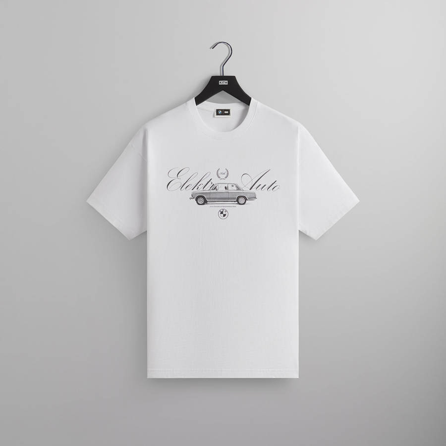 White Men Kith for BMW 1602 Vintage T-Shirt | 9207-FREYA