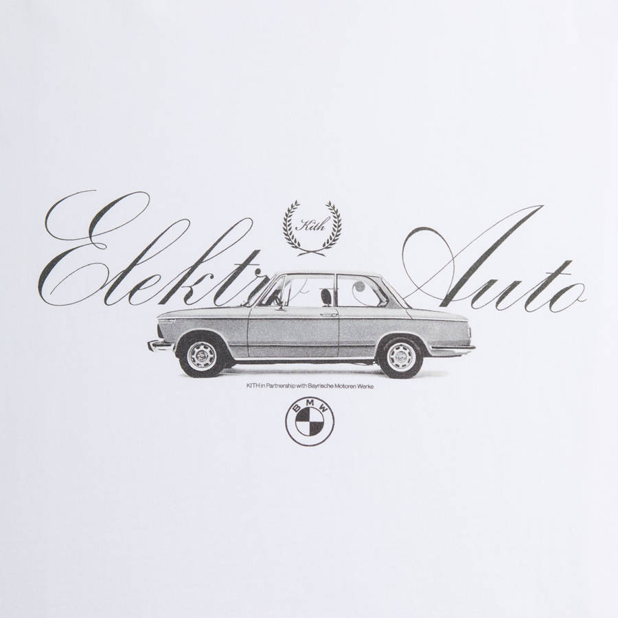White Men Kith for BMW 1602 Vintage T-Shirt | 9207-FREYA
