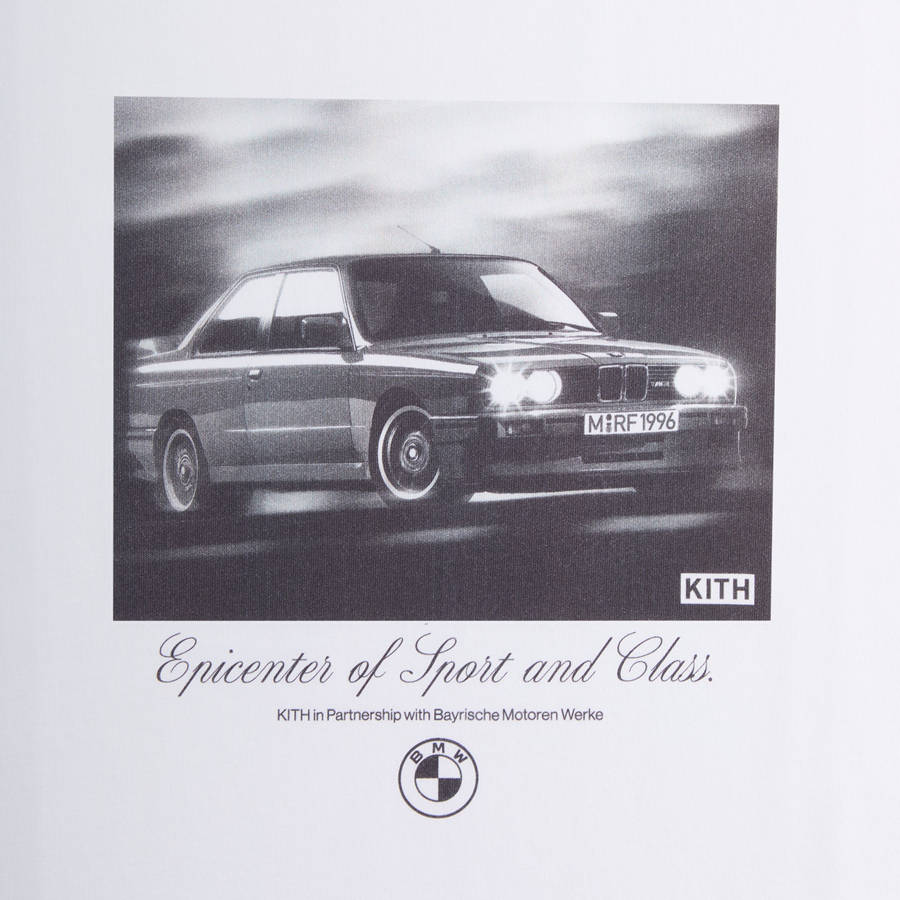 White Men Kith for BMW M3 Portrait Vintage Shirts | 6821-OVMTS