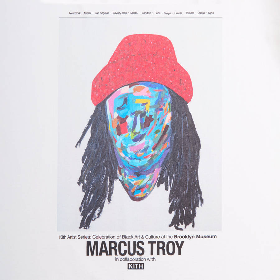 White Men Kith for Marcus Troy Gallery T-Shirt | 1456-XUOHI