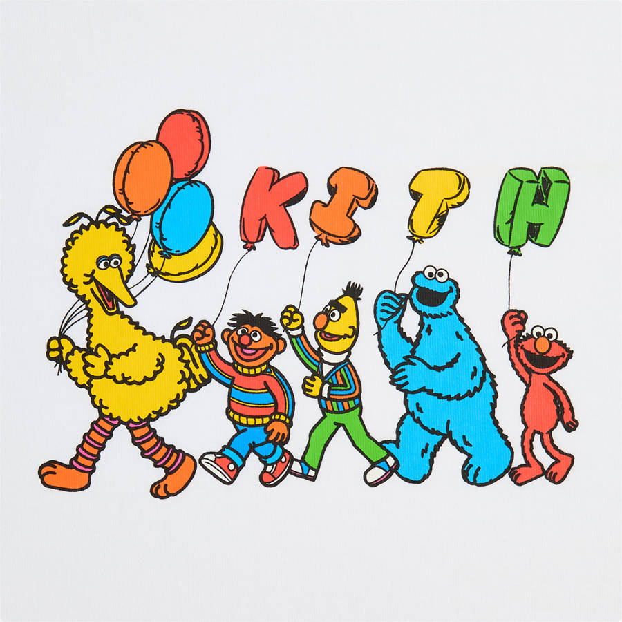 White Men Kith for Sesame Street Balloon Shirts | 5894-LNPDV
