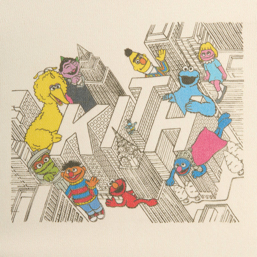 White Men Kith for Sesame Street City Outline Sweater Sweatshirts | 5832-VUAQO