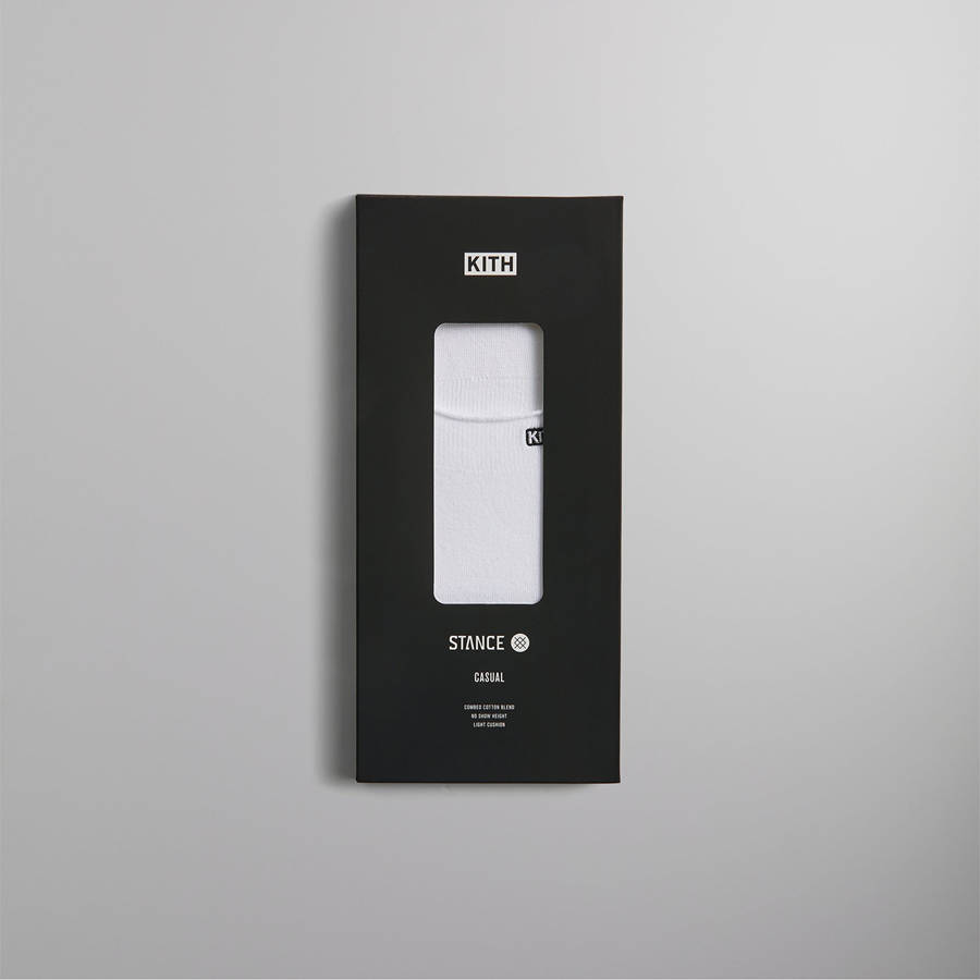 White Men Kith for Stance Classic Super Invisible Socks | 0469-DQPSF