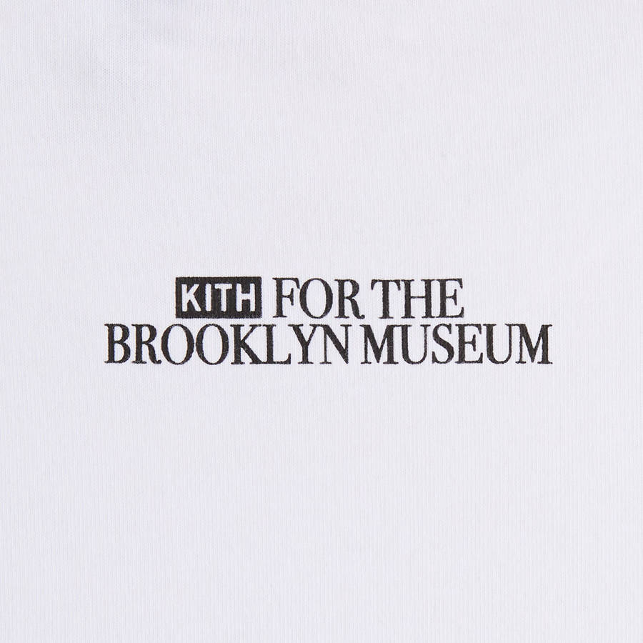 White Men Kith for the Brooklyn Museum Serif T-Shirt | 6913-XSALI