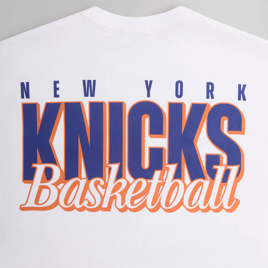 White Men Kith for the New York Knicks Classic Vintage T-Shirt | 6089-YZUAT
