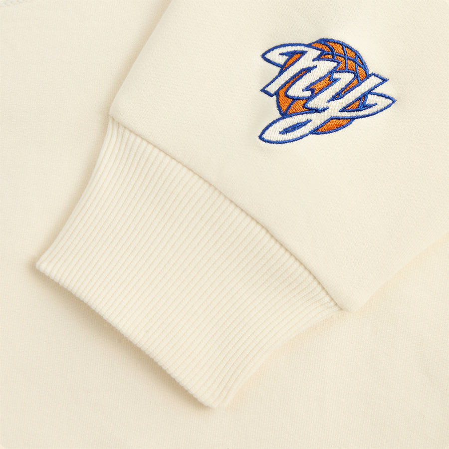 White Men Kith for the New York Knicks City Vintage Nelson Crewneck Sweatshirts | 0846-QJYAT