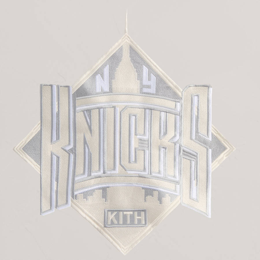 White Men Kith for the New York Knicks Empire Satin Bomber Jackets | 9250-VKGBU