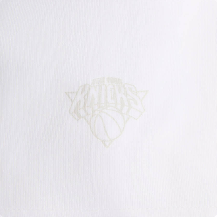 White Men Kith for the New York Knicks Showtime Vintage T-Shirt | 5016-LQYBC