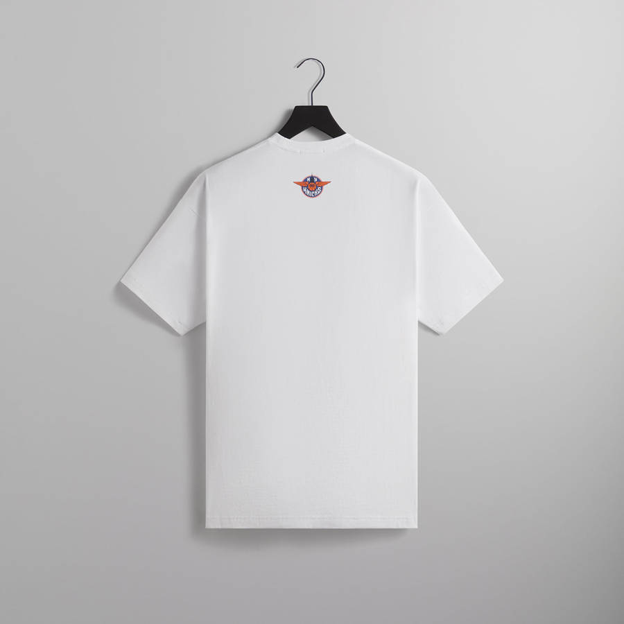 White Men Kith for the New York Knicks Wingman Sketch Vintage T-Shirt | 4381-AZSBE